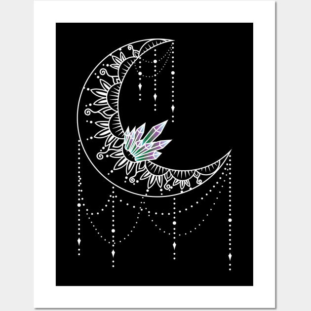 Crystal moon Wall Art by konsept_artist